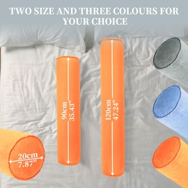 ONTYZZ Side Sleeper Pillow Inflatable Body Pillow Adult Children Pillow Side Sleeper Comfort Pillow for Hugging Sleeping Back Neck Positioning Pillow 90 x 20 cm