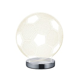 Reality Leuchten Ball A R52471106 LED Table Lamp, Acrylic, 7 Watts, Integrated, Chrome, 12 x 20 x 22 cm