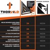 THORVALD 5-in-1 Carpenter's Square Protractor Try Square - Aluminium Angle