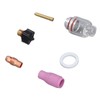 6Pcs TIG Welding Accessory Set 4# Ceramic Nozzle 2.4mm Electrode