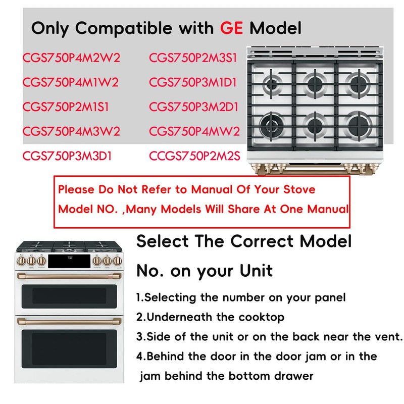 2 Pcs 30Inch Stove Top Protectors For GE Model CGS750P4M2W2