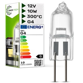 ONIX TECH Halogen Bulb Cooker Hood G4 12V 10W 300°C Halogen Bulb with Original Code 00168834 00176007 00189351 00420228 531087 para Bosch para Siemens para Küppersbusch