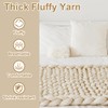 sourcing map Chunky Yarn Bulky Thick Fluffy Yarn for Crochet