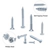 FARRAY Wood Screws Assortment Kit, 224pcs Galvanized Phillips Screws Set,
