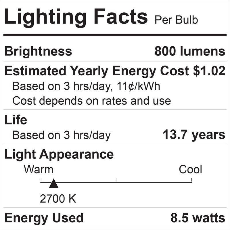 GE Relax 8-Pack 60 W Equivalent Dimmable Soft White A19