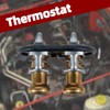 Engine Coolant Thermostat with Gasket Compatible with Ford 2011 2012