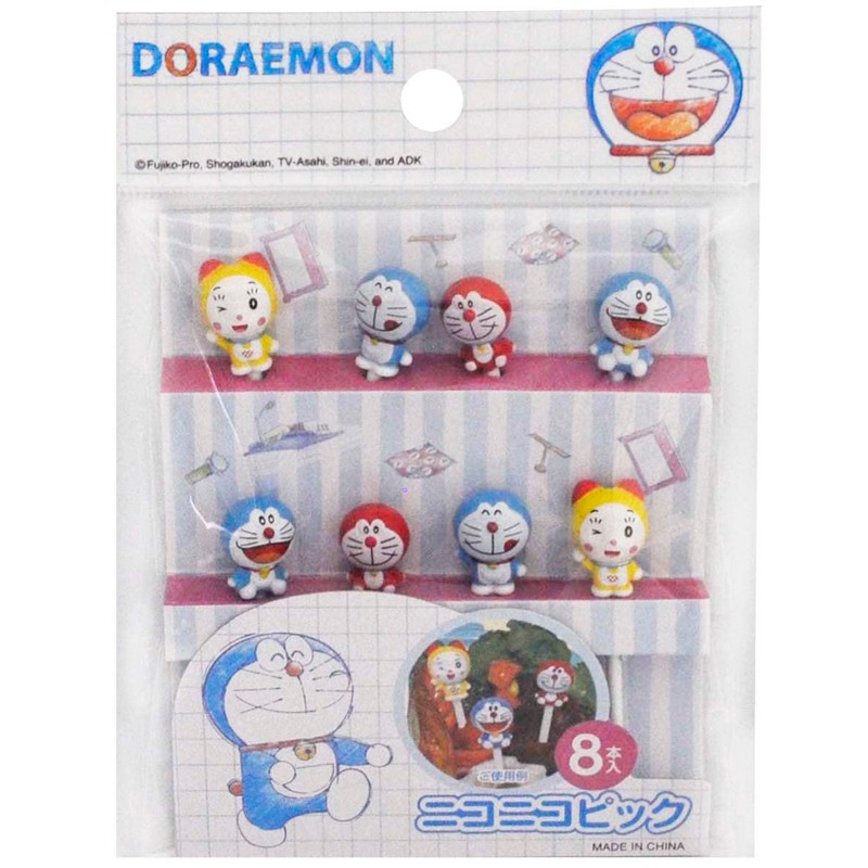 Torne Doraemon Lunch Picks Niconico Picks 8 Pack DM-1 Assorted