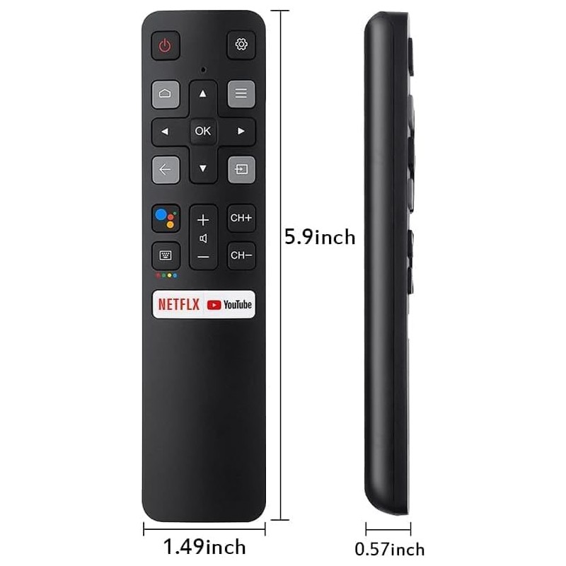 [Pack of 2] Newest Remote Control RC802V FNR1 for TCL