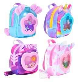 REAL LITTLES Liquid Charms, 1 mochila de tamaño micro rellena de líquido con ventana y pequeño dije de animal flotando adentro, revela 6 lindas sorpre