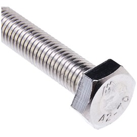AHCA2 Stainless Steel Fully Threaded Hex Bolt (Setscrew) M10 10mm x 150mm (Pack of 5)
