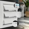 5 Inch Through-Wall Ventilation kit - Adjustable - Louvered Dryer