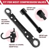 LAISGOO Plumbing Tools, Angle Stop Wrench Angle-On Wrench kit, plumbers