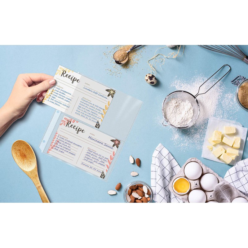 Better Kitchen Products Recipe Card Page Protectors, 50 Count, 4