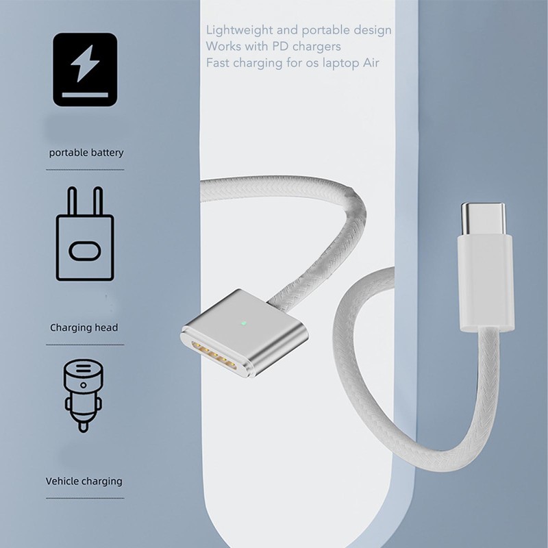 140W USB C to for Magsafe 3 Cable Fast Charging