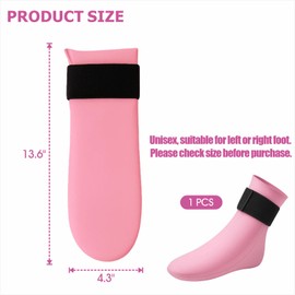 Foot Cold & Hot Gel Pack Sock for Neuropathy, Plantar Fasciitis, Gout, Swelling, Sprains, Heel & Ankle Pain Relief, Injury Recovery Cooling Compress Wrap (Pink-1pcs)