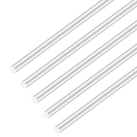 iMeistek Aluminium Poles, 5 mm x 300 mm Round Solid Aluminium Rods for RC Model Cars, Garden Decoration, Industrial Machinery, DIY Crafts (Pack of 5)