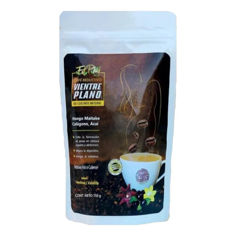 Café Vientre Plano Capuchino Fit Plus Sabor Vainilla 250g