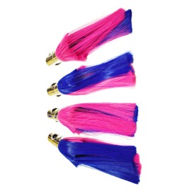 4-Pack Ilander Style 11" Chrome Head Saltwater Fishing Lures