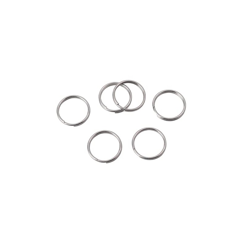 1/2 Inch Split Key Rings,Stainless Steel Dog Tag Mini Rings,Small