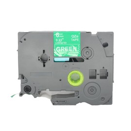 BROVACS 1 x White on Green Laminated Label Tape Compatible with Brother P-Touch Label Printers TZ 715 TZe 715 6mm OPA4715