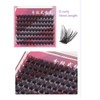 84 Clusters 14mm False Eyelashes D Curly Dense Hair DIY