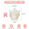 sourcing map 200 Pcs Tulip Baking Cups Cupcake Muffins Liners