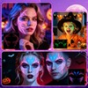 6 Pcs Glow in Dark Freckles Face Tattoo Halloween UV