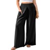 TARSE Womens Linen Palazzo Pants Summer Boho Wide Leg High