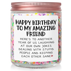 Birthday Gifts for Women Friends, Gifts for Best Friends Bestie, Happy Birthday Candles Gifts for Friends, Friendship Gifts for Women, Funny Gifts for BFF Female Coworker Sister