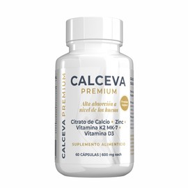 Calceva Suplemento Alimenticio Calcio Citrato Vitamina Zinc Boro Cápsulas 600