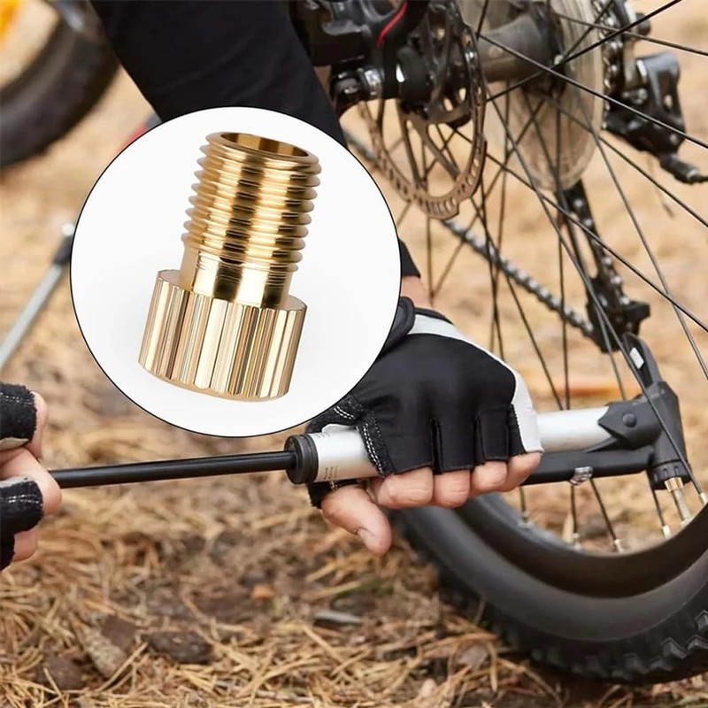 TUMETINSS Presta Valve Adapter Bicycle Inflator Adapter Presta to Schrader