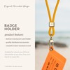 SENLLY Badge Holder with Lanyard, Minimalist Soft Transparent ID Card