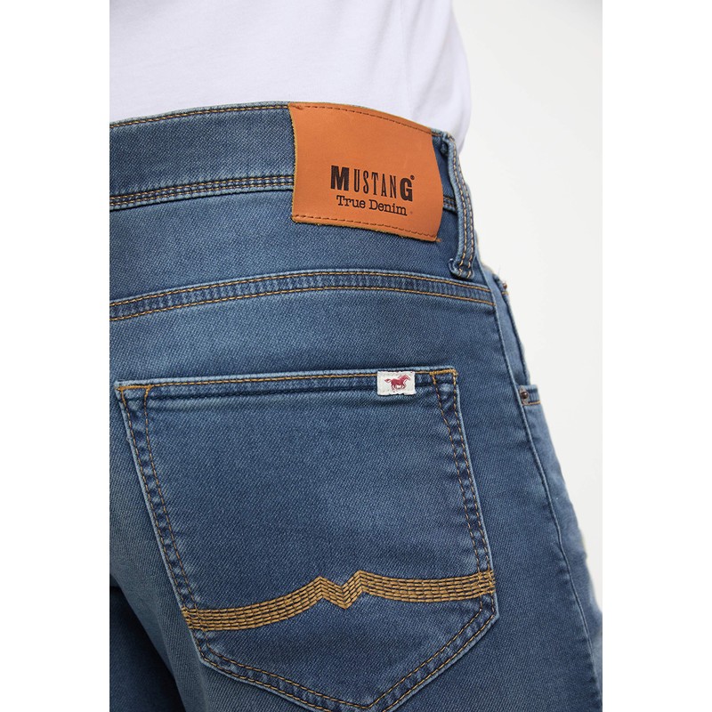Mustang Men's Regular Fit Chicago Short Jeans, Denim Shorts (Chicago