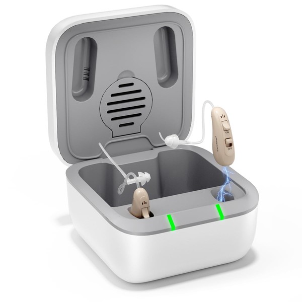 Hearing Aids with Intricon® Chip, Big-Hand-Friendly OTC Hearing Aids Rechargeable