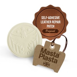 MastaPlasta Instant Self-Adhesive Premium Repair Patch. Eagle - Ivory - 3 Inch Diameter (8cm). Upholstery Quality Repair/Decorate Sofas, Car Seats, Jackets, Bags & More
