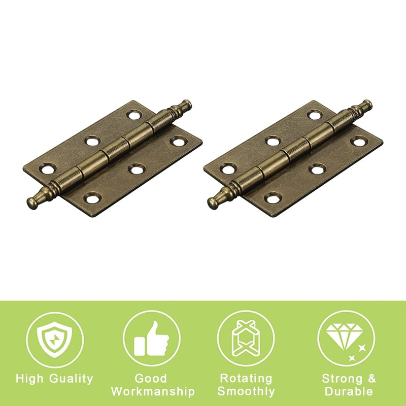UFURMATE Antique Cabinet Hinges, 6Pcs Antique Decorative Hinges with Ball