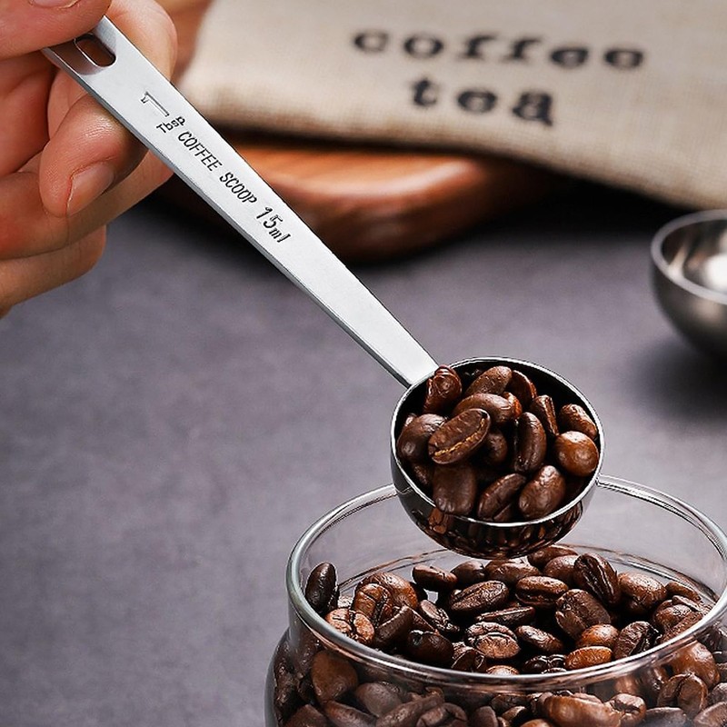 2 Pcs Tablespoon Measuring Spoon,15ml Coffee Spoon Long Handle Table