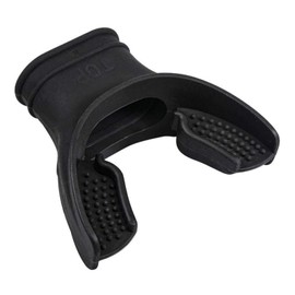 SILICONEGEAR Silicone Gear Standard Scuba Mouthpiece - 100% Medical-Grade Silicone, Comfortable Fit, Compatible with Most Regulators (Pack 2) (Black).