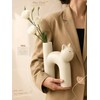 Ceramic Cat Vase, Cute Cat Themed Gifts for Women, Home