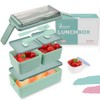 Bugucat Bento Lunch Box 1400ML, Stackable Lunch Box Bento Boxes,2