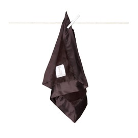 Luxe Giraffe Signature Blanky, 14" x 14" by Little Giraffe - Color: Chocolate