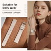 Leather Bands Compatible with Garmin Lily 2, 14mm Top Grain