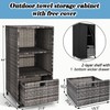 Outdoor Towel Rack for Pool Outdoor Pool Towel Storage Cabinet
