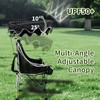 Imseigo Double Camping Chair with Adjustable Shade Canopy Oversized Portable