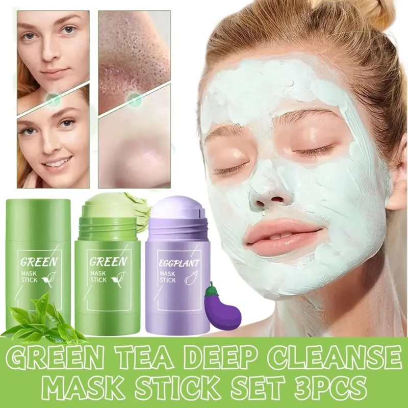 Mascarilla De Té Verde En Barra Para Rostro, Mascarilla Hidr