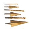 Step Drill Bit Set Ti Coating Metal Straight Flute Hole
