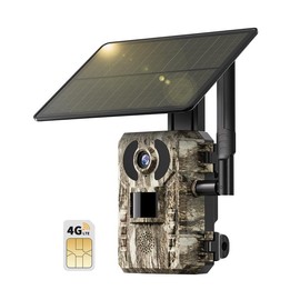 [Springtok] 4G LTE Wireless Solar Powered Trail Camera with 2K Live Video, UNLIMITED Data, NOT SUPPORT WIFI - Color: Green, Counts: 1