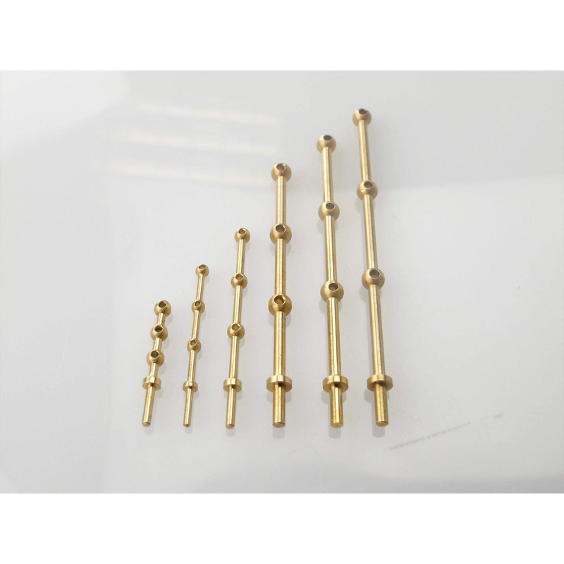 RACTIVE 3 Hole Stanchion, Brass 20mm (Pk10) (RMA66320)