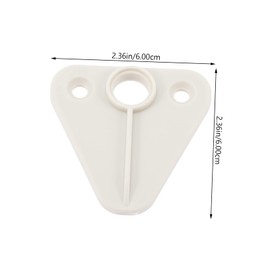 Mipcase 1Set Durable Boat Door Latch Safety Lock for Yacht Rv and Pontoon Gates Easy Installation Strong Material White Accessory
