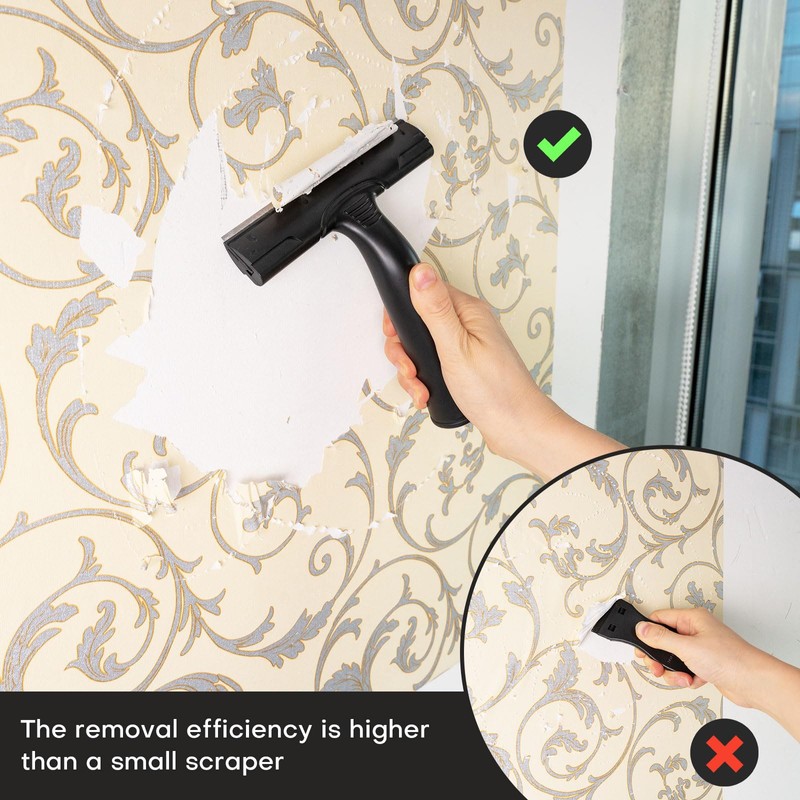 NEWISHTOOL Wallpaper Removal Tool Kit with Wall Paper Perforating Stripper